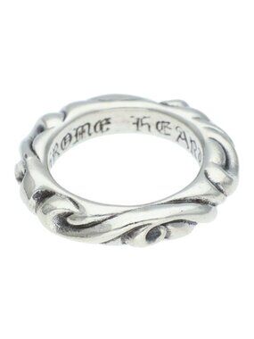 Chrome Hearts Scrl Band Scroll Silver Ring